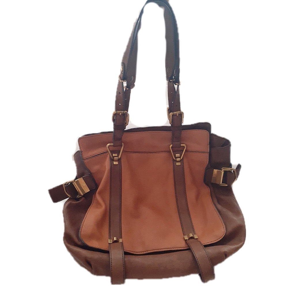 Kooba Leather Cognac Satchel